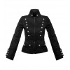 Gothic Ladys Corsair Jacket Denim Women's Vintage Military Jacket Uniform Army Jacket